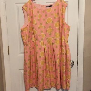 Lemon Pattern Dress
